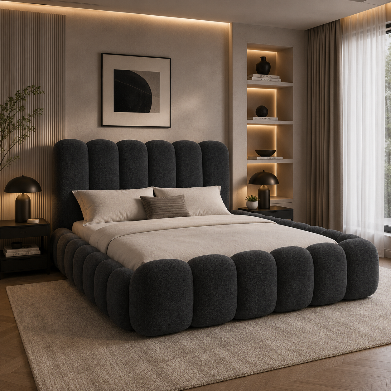 Beaumont Bed shown in an interior setting