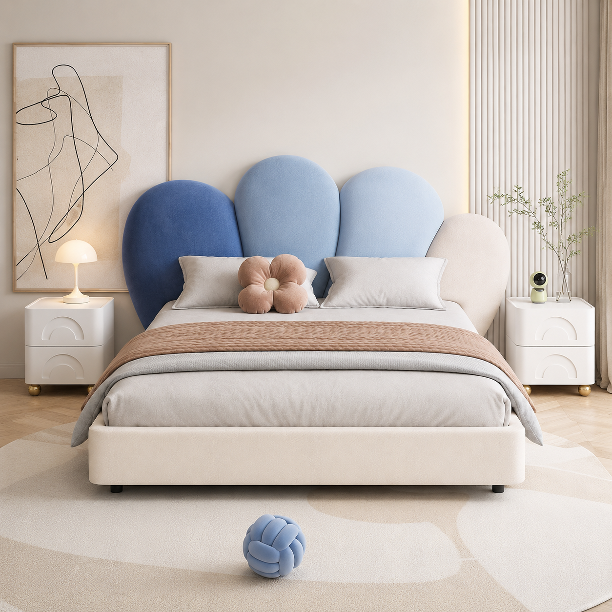 Bellamy Bed shown in an interior setting
